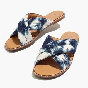 Madewell NWOT tie-dye Skyler slides